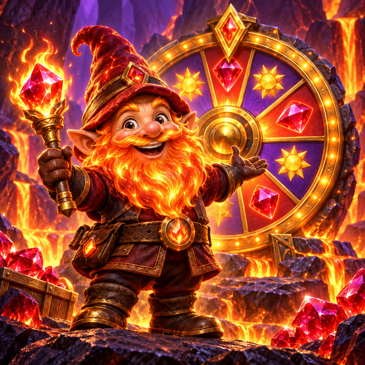 Fire Gnomes 2 Magic Wheel