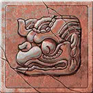 Gonzo's Quest Red animal-carved stone