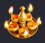 Ganesha Gold Lamp tray