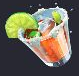 Wild Bandito Lime-garnished drink