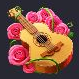 Wild Bandito Flowered guitar