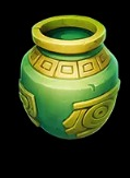 Lucky Jaguar 2 Green pot