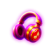 DJ BOOM BOOM Magenta headphones