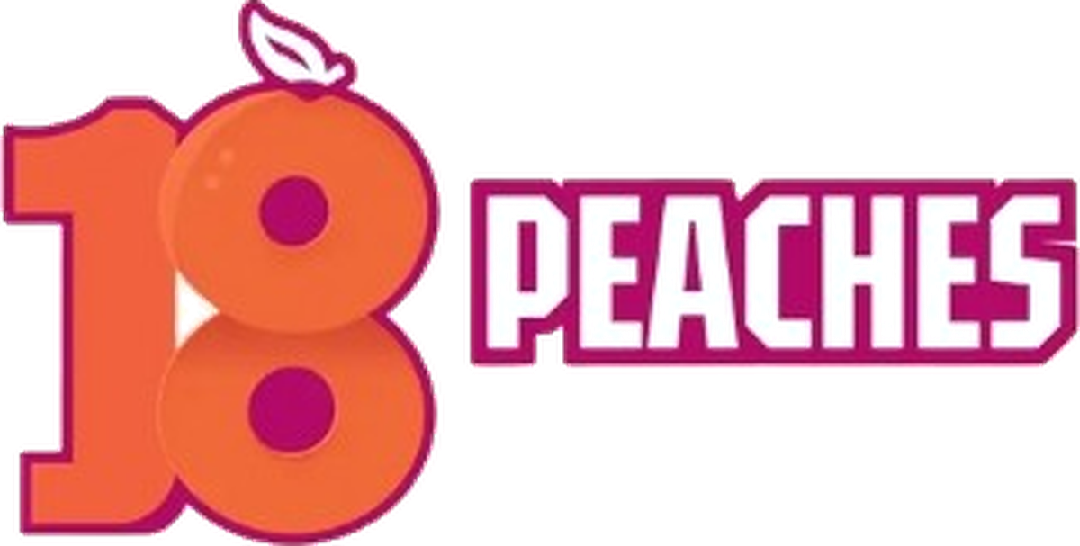 18Peaches logo