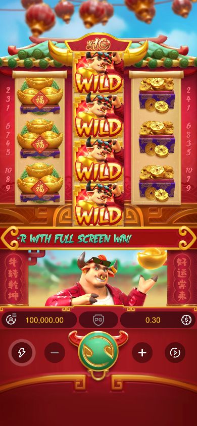 Fortune Ox in a real desktop-browser 390 by 844 portrait viewport