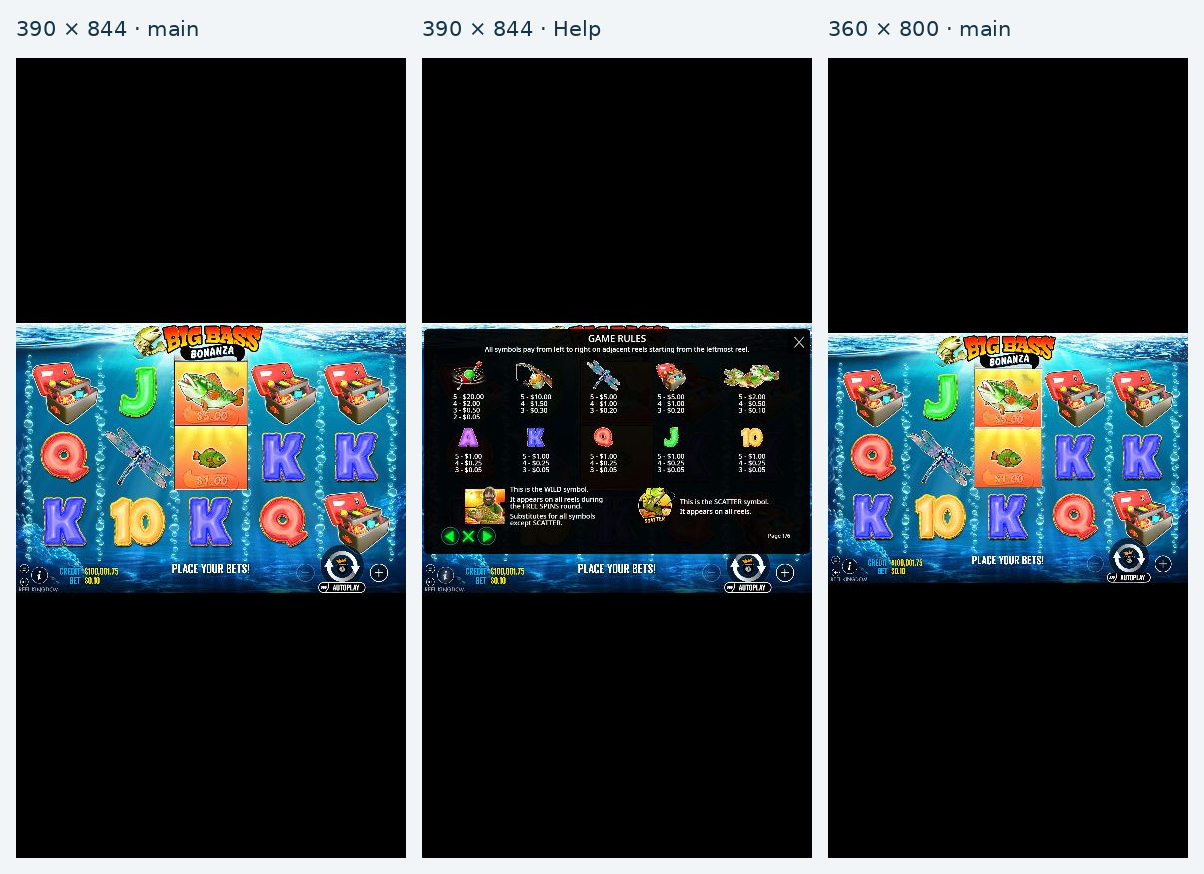 Three equal-height portrait-layout views