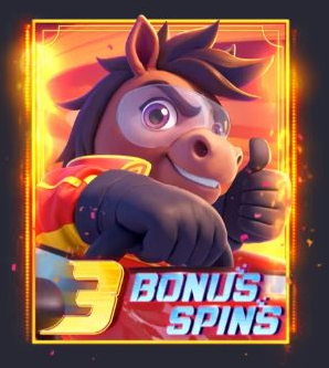 Actual Fortune Horse feature symbol from Help with the three Bonus Spins artwork