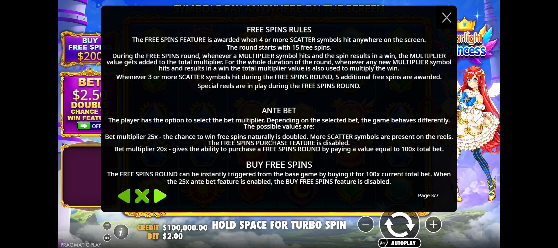 Current Help with fifteen free spins, additional-spin rules, Ante Bet and the one-hundred-times feature purchase