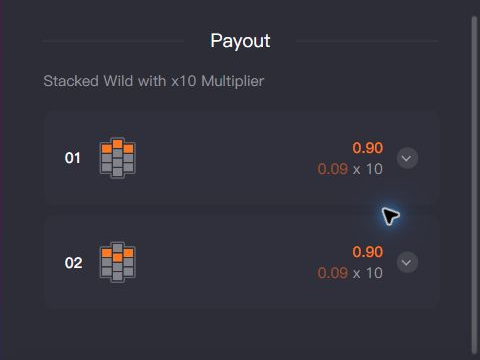 History shows paying lines 01 and 02, each at 0.90 with a 0.09 times 10 breakdown
