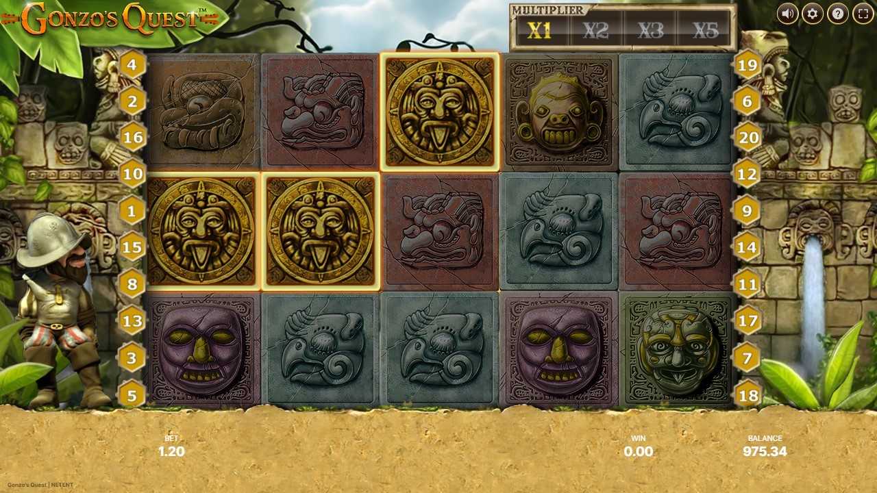 Round 40 three gold Free Falls symbols on a highlighted valid line