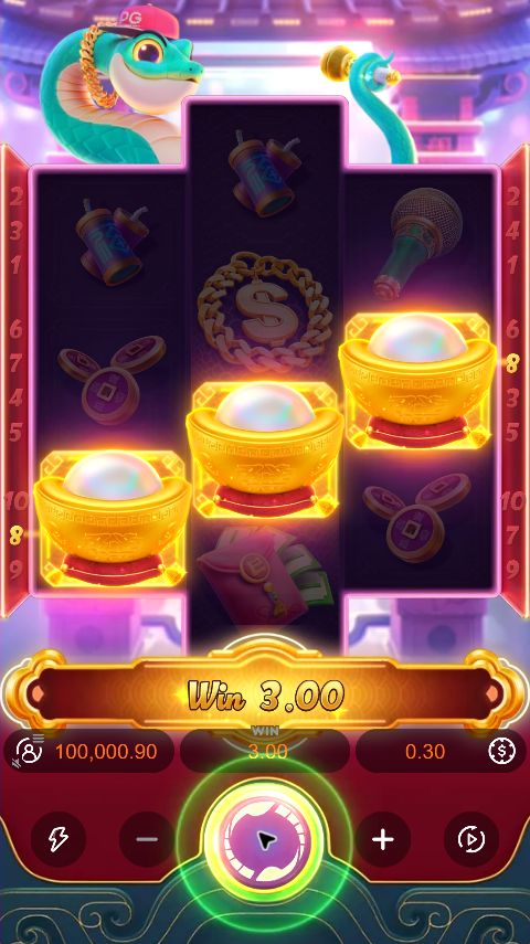 The actual spin 7 board and settled Total Win of 3.00