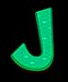 Fortune Snake (Endorphina) Green J glyph