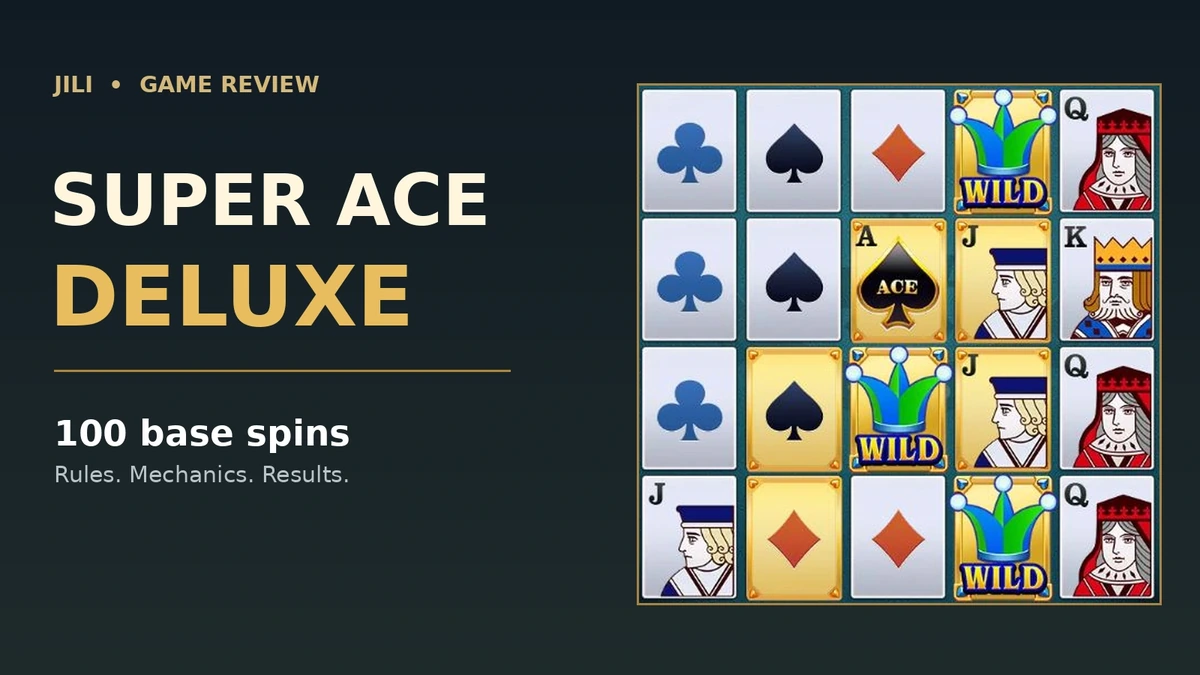 Super Ace Deluxe by JILI with the real playing-card grid and Little Jokers