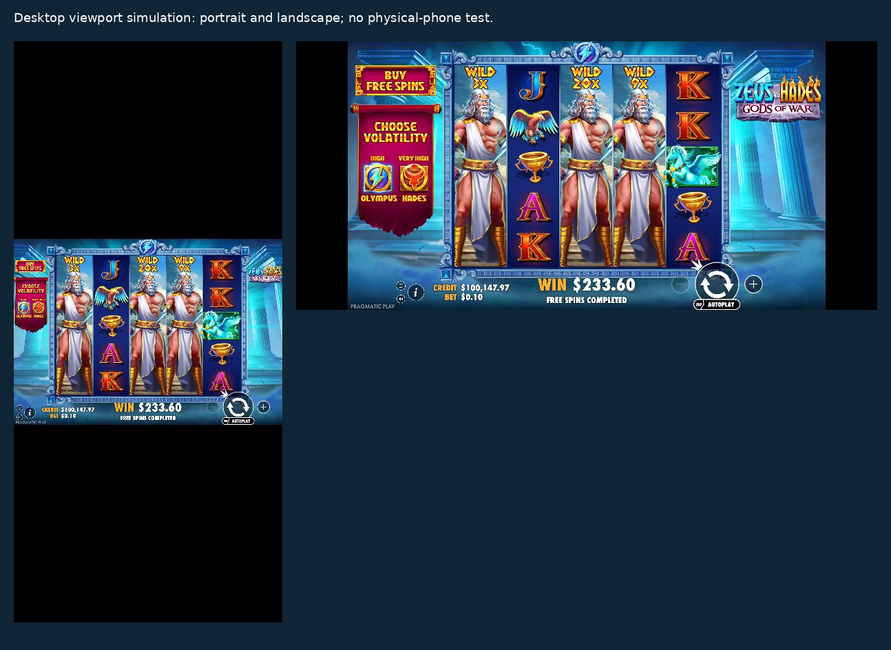 Original desktop browser screenshots at portrait 390 by 844 and landscape 844 by 390