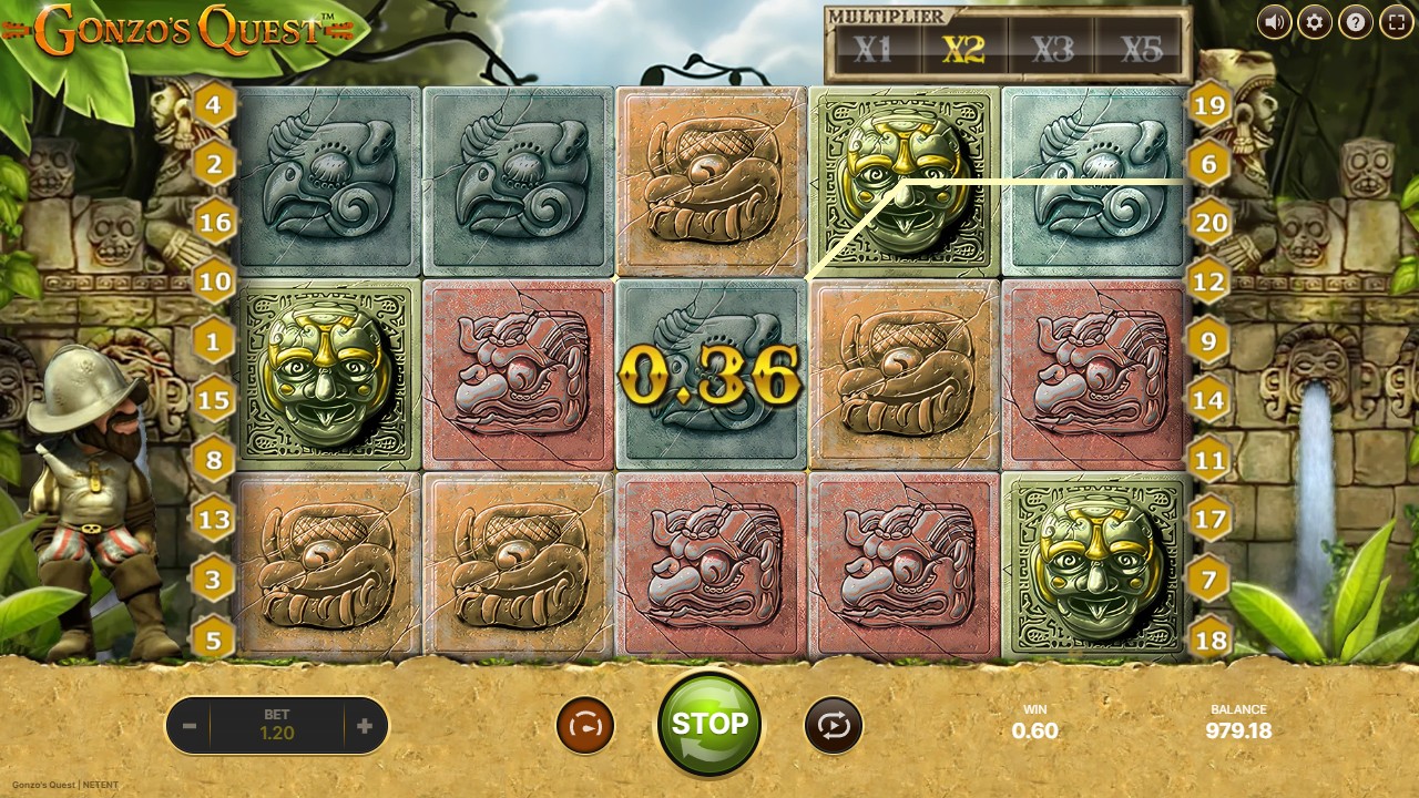 Round 34 three bird symbols pay 0.36 at multiplier x2