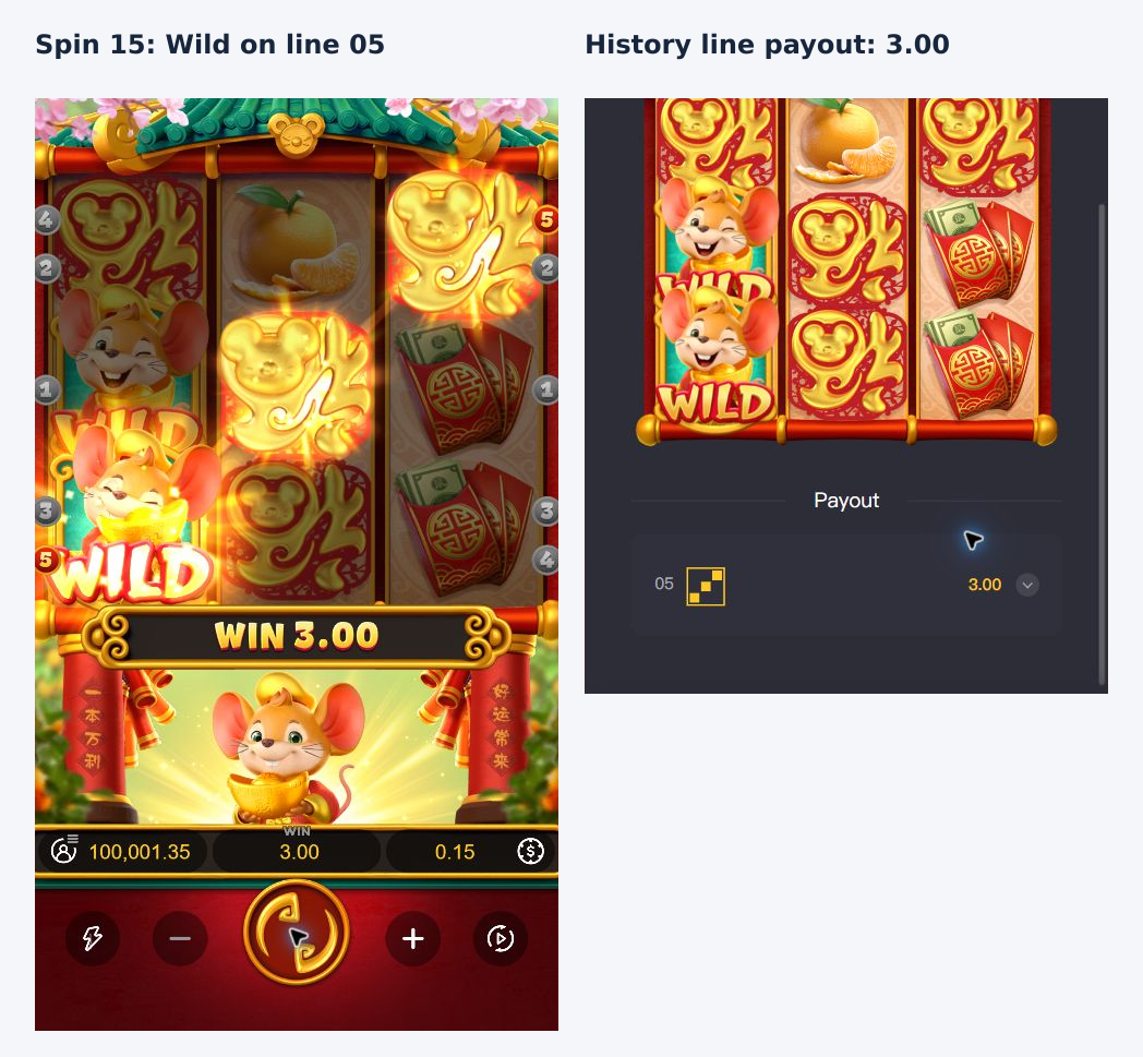 Spin 15's Wild-assisted rising diagonal and the matching 3.00 award in History
