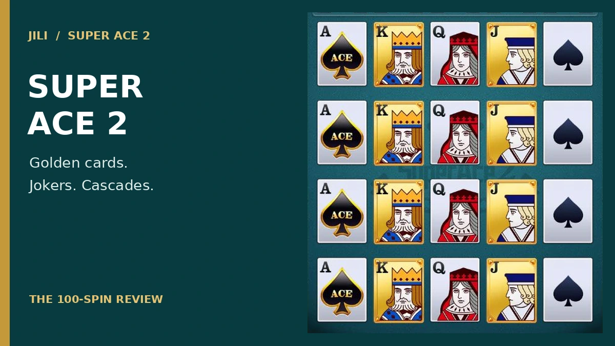 Super Ace 2 by JILI cover, using the actual regular and Golden card grid.