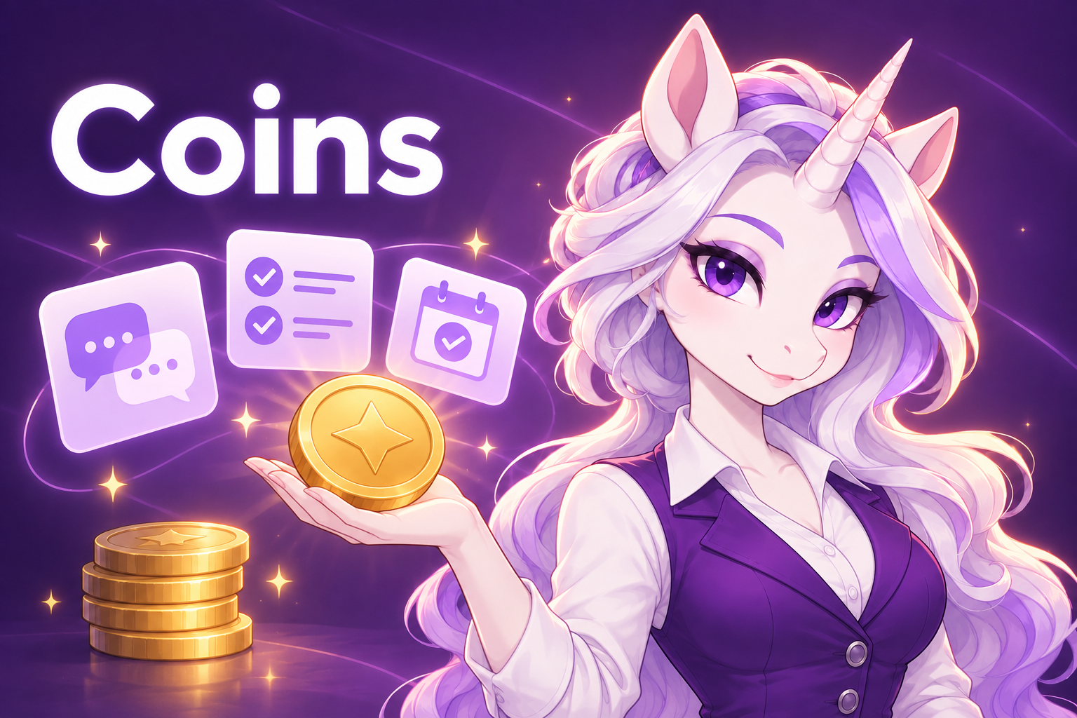 The AskSpinner mascot holds a gold coin beside community chat, task checklist and calendar checkmark icons. The AskSpinner mascot holds a gold coin beside community chat, task checklist and calendar checkmark icons.