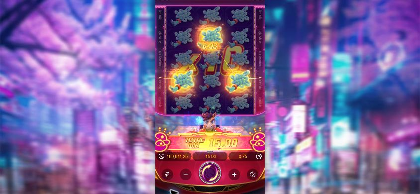 Actual 844 by 390 emulated landscape view retaining a narrow centred portrait game stage