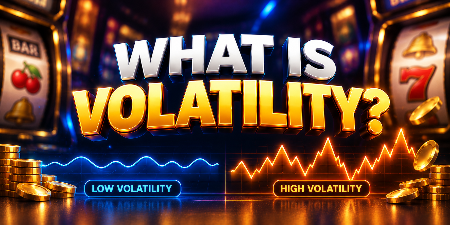 Editorial illustration for What Is Slot Volatility? Payout Variation Explained Editorial illustration for What Is Slot Volatility? Payout Variation Explained