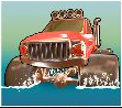 Big Bass Splash Red Off-road Truck