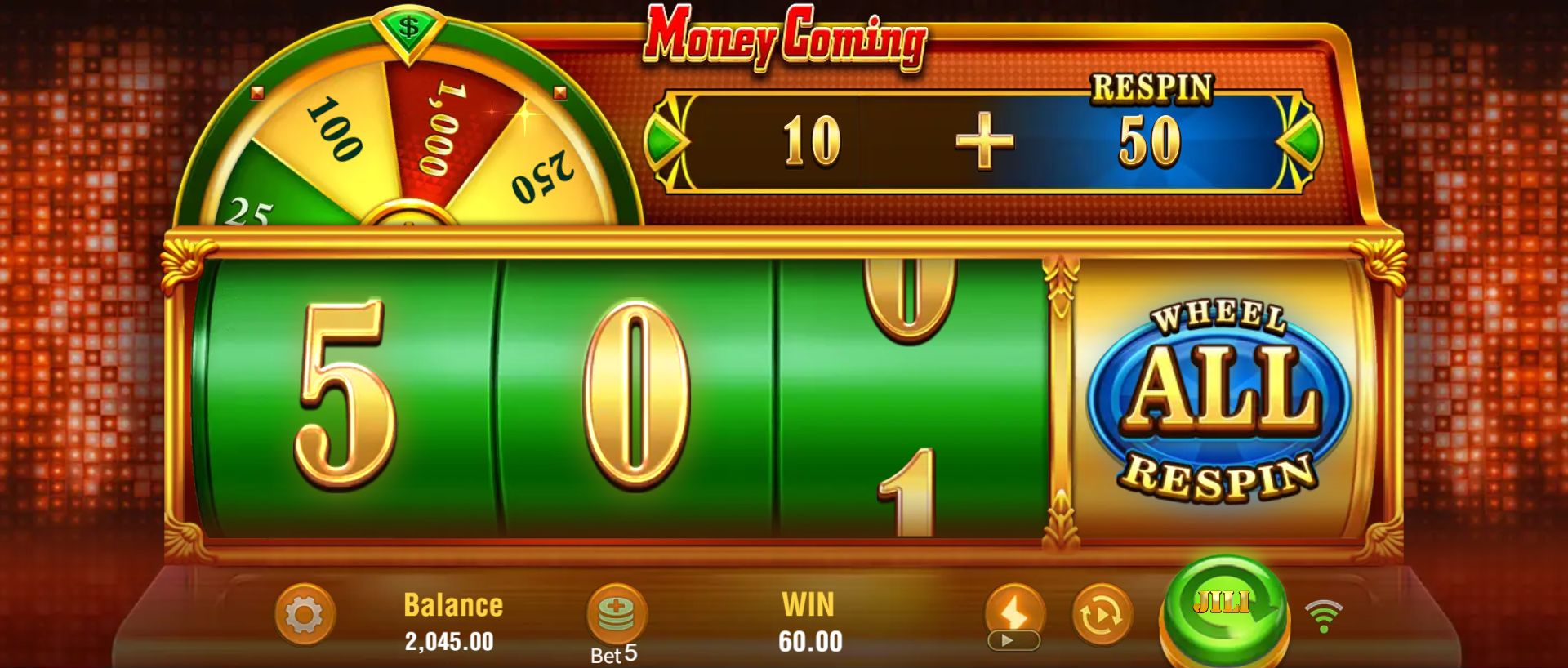 Round 3 fully settled with 10 plus 50, WIN 60 and Balance 2045