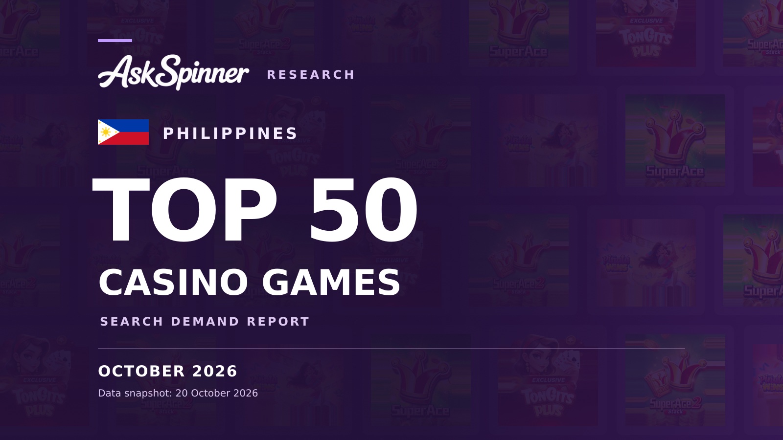 Top 50 Casino Games in the Philippines: Why Super Ace Leads and What Else Stands Out Top 50 Casino Games in the Philippines: Why Super Ace Leads and What Else Stands Out