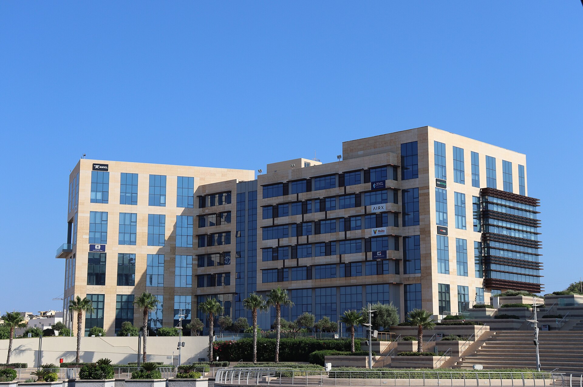 Office building at SmartCity Malta in Ricasoli, where the Malta Gaming Authority is based