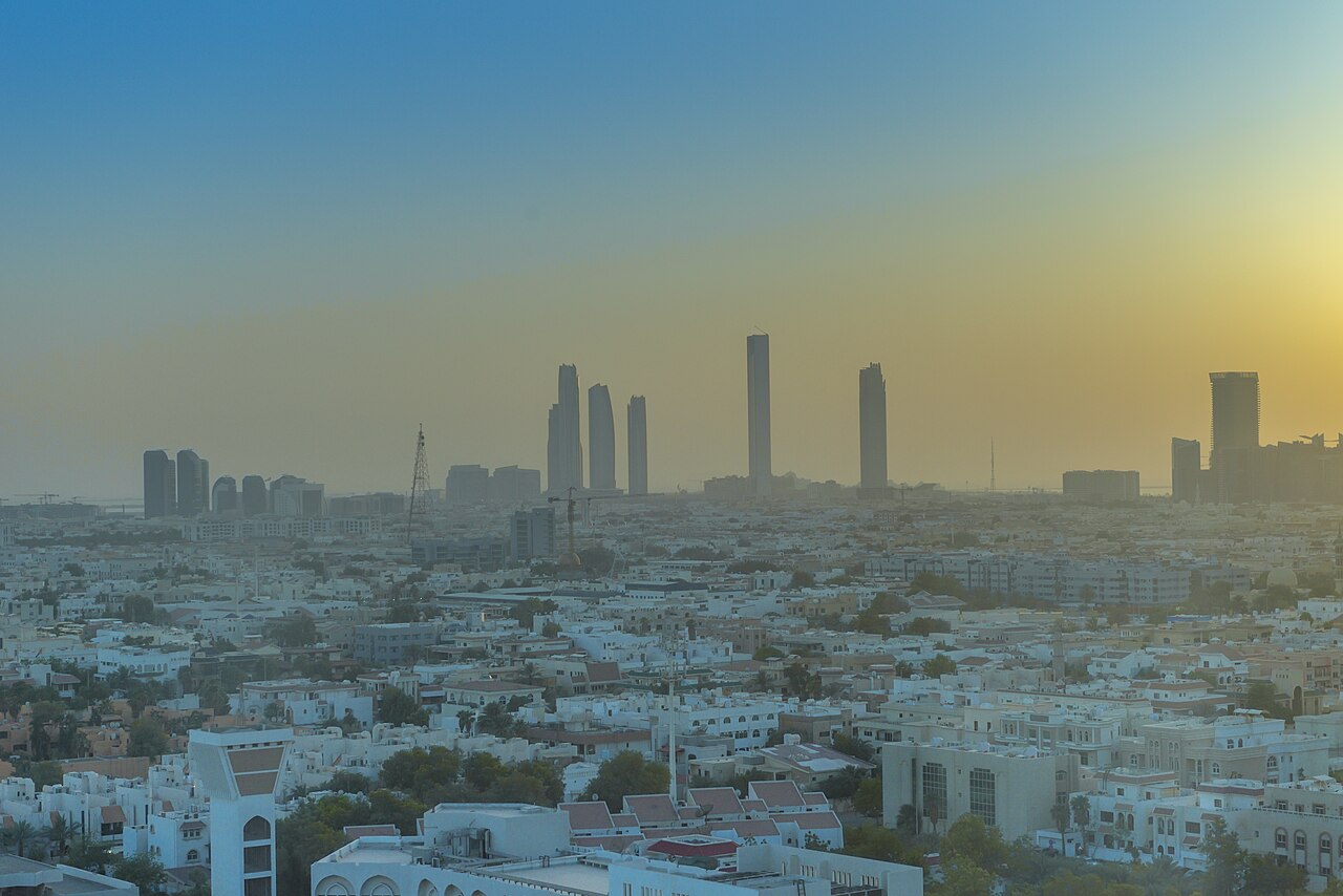 Abu Dhabi skyline in the United Arab Emirates Abu Dhabi skyline in the United Arab Emirates