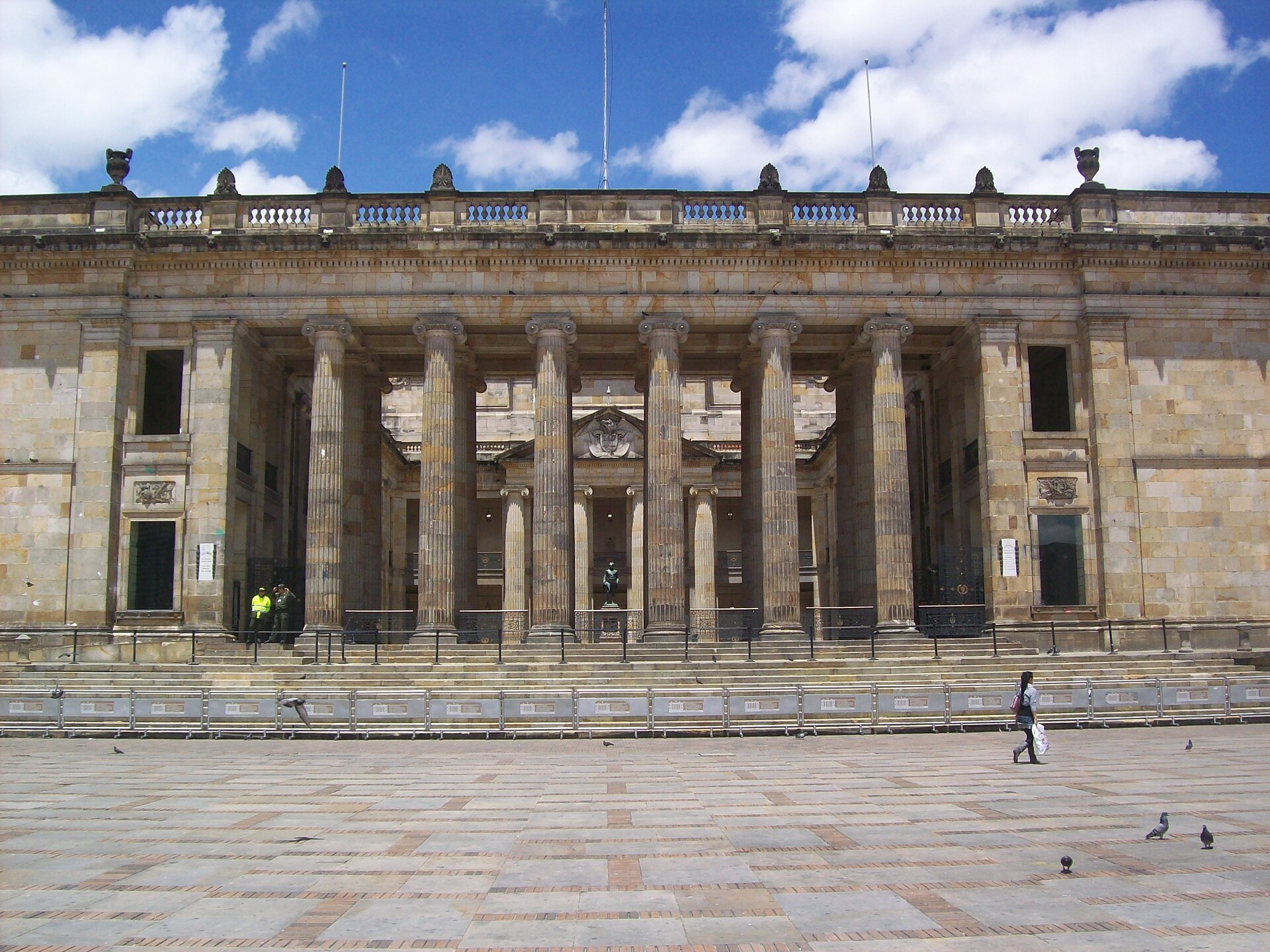 The Capitolio Nacional, seat of Colombia's Congress, in Bogotá